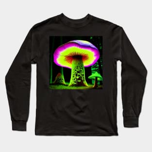 Shrooms Blacklight Poster Art 1 Long Sleeve T-Shirt